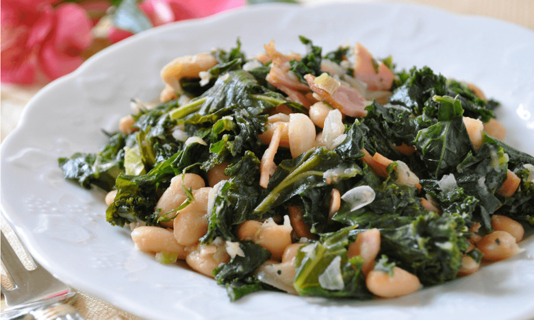 kale and great northern beans
